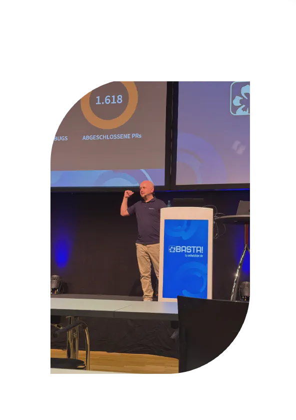 André Krämer bei einem Vortrag
